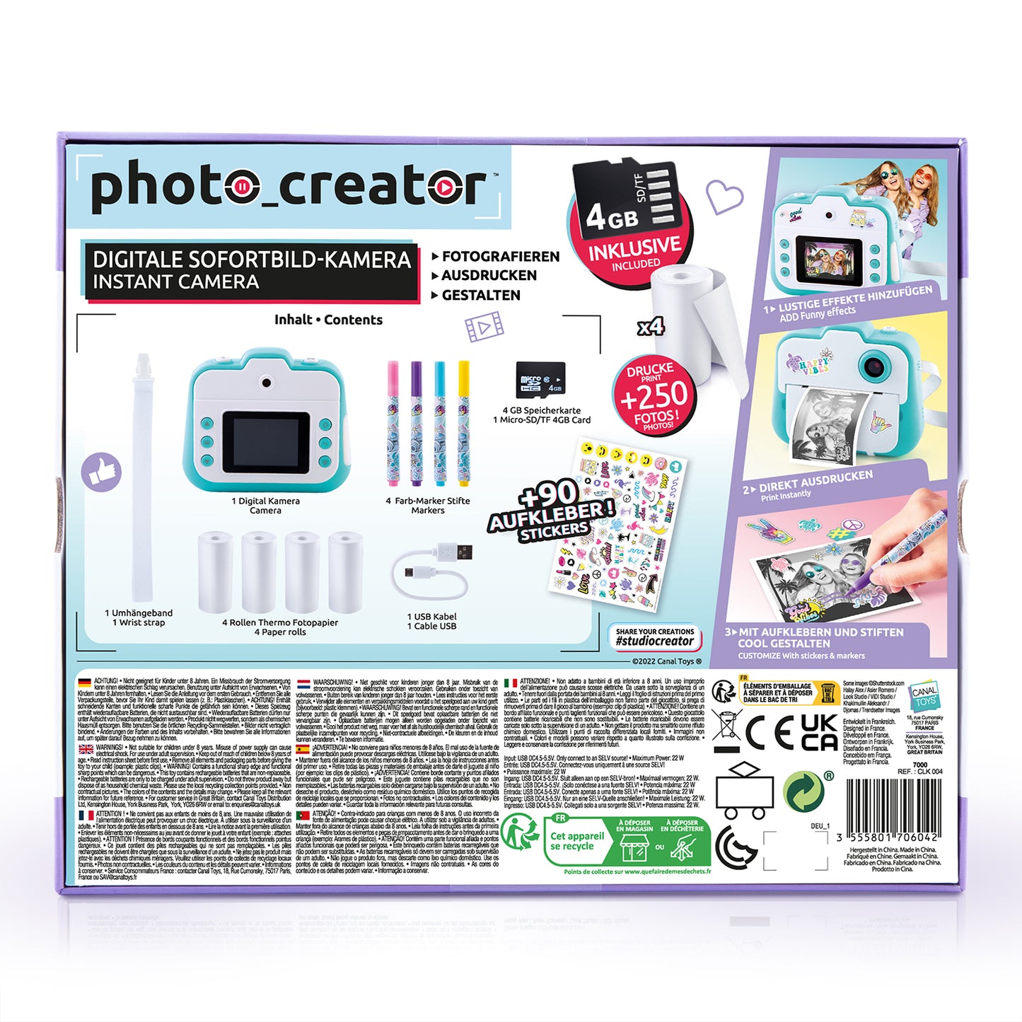 Instant Digital Camera incl. SD Card