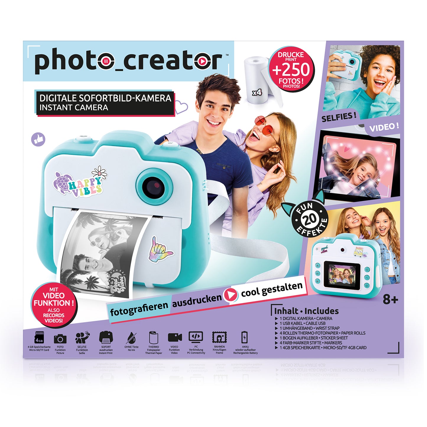 Instant Digital Camera incl. SD Card