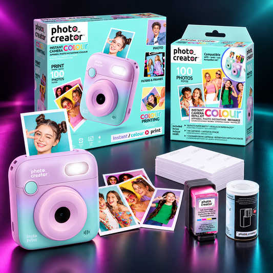 Instant Colour Printing Camera und Refill Kit - Sammle deine schönsten Weihnachtsmomente!