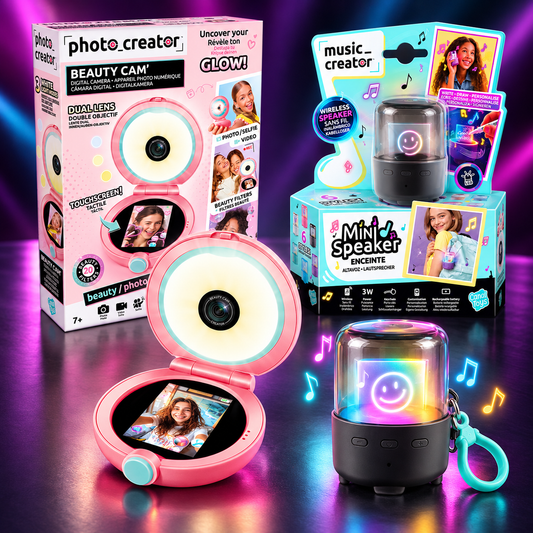 Beauty Cam + Mini Bluetooth Lautsprecher Bundle - Deine Bühne. Dein Style. Deine Show.