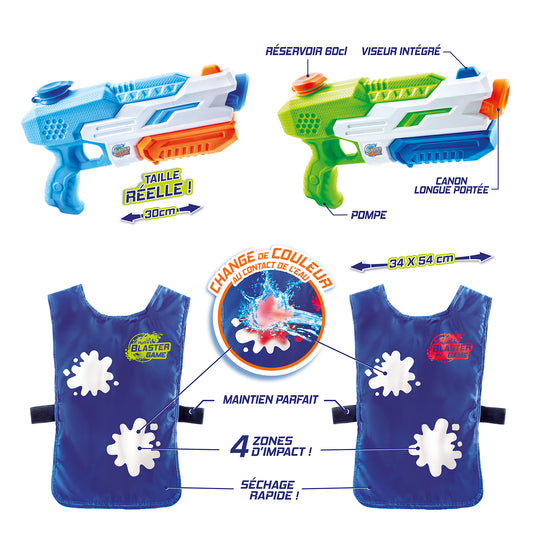 Hydro Blaster - 2 Guns and 2 Vests Set