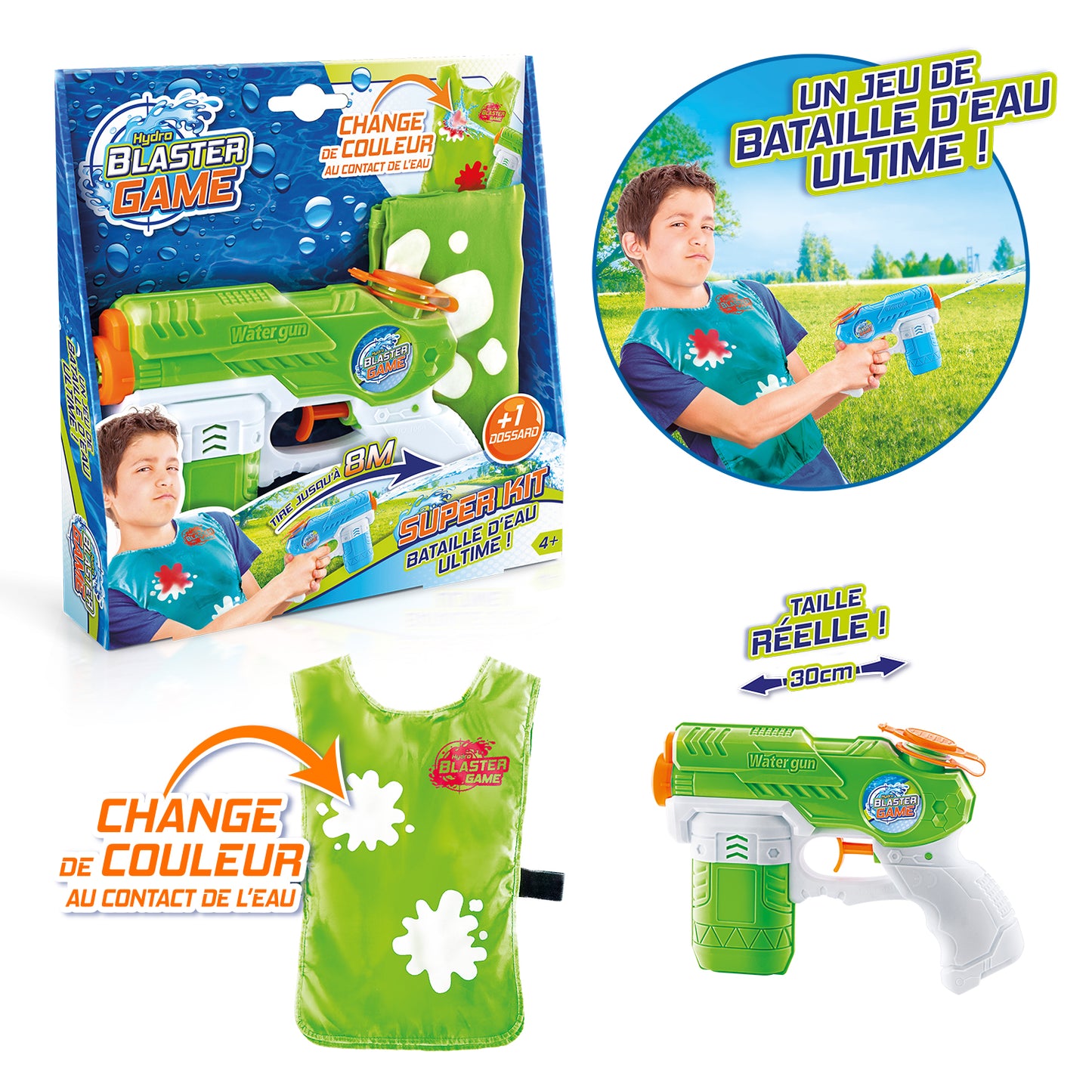 Hydro Blaster - 1 Pistol and 1 Vest Set