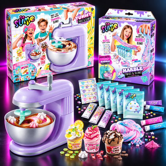 Yummy Twist 'n Slime + Twist 'n Slime Refill Kit - Willkommen in deiner Slime-Bäckerei!