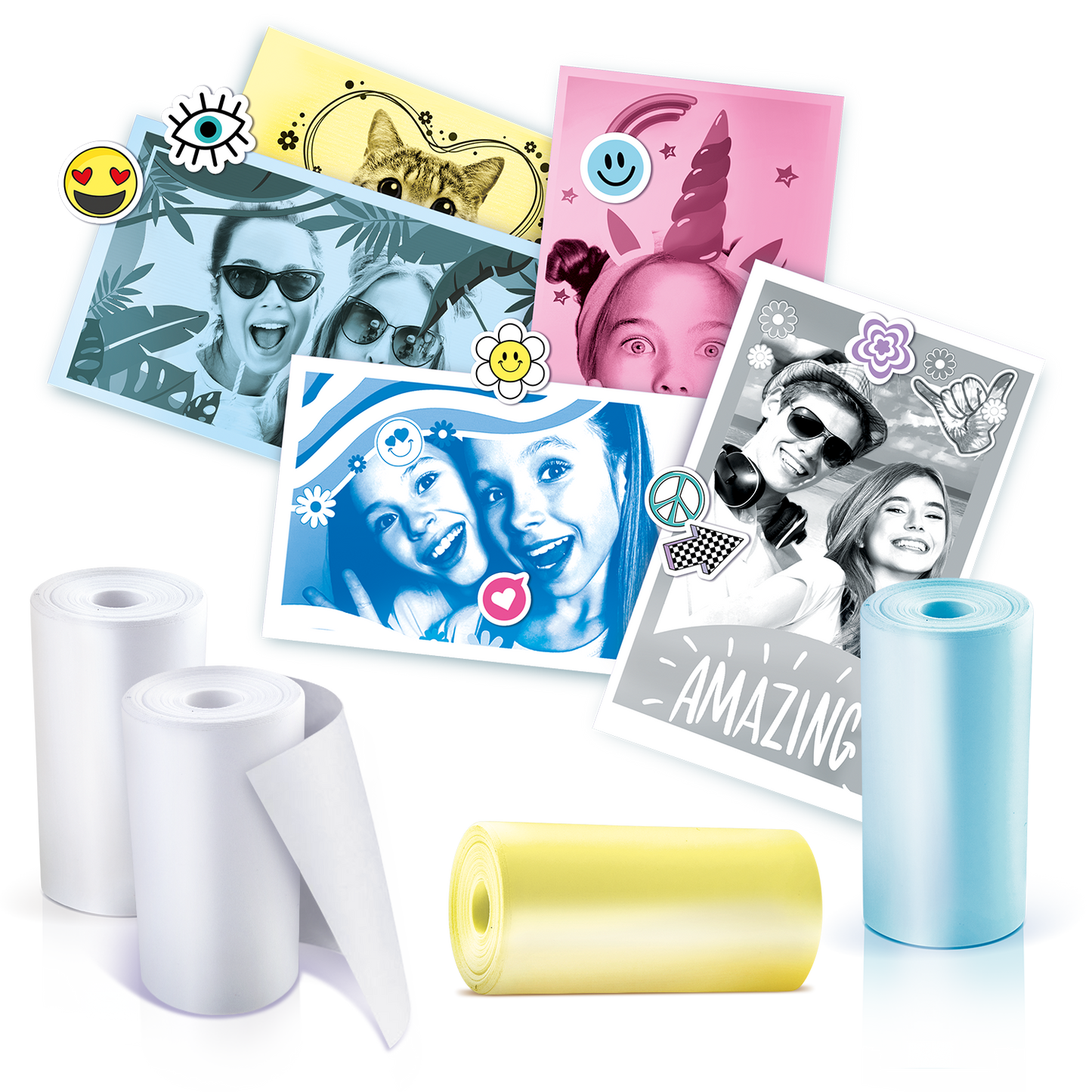 Gabby's Dollhouse Instant Camera + Refill Bundle