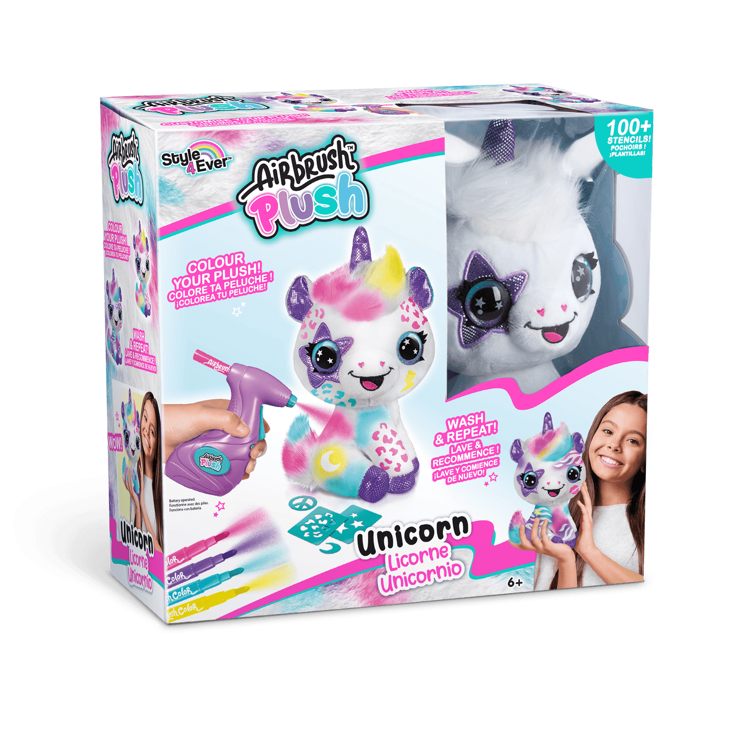 Colorea tu Unicornio - Airbrush Plush - Style 4 Ever - OFG228 - CanalToys