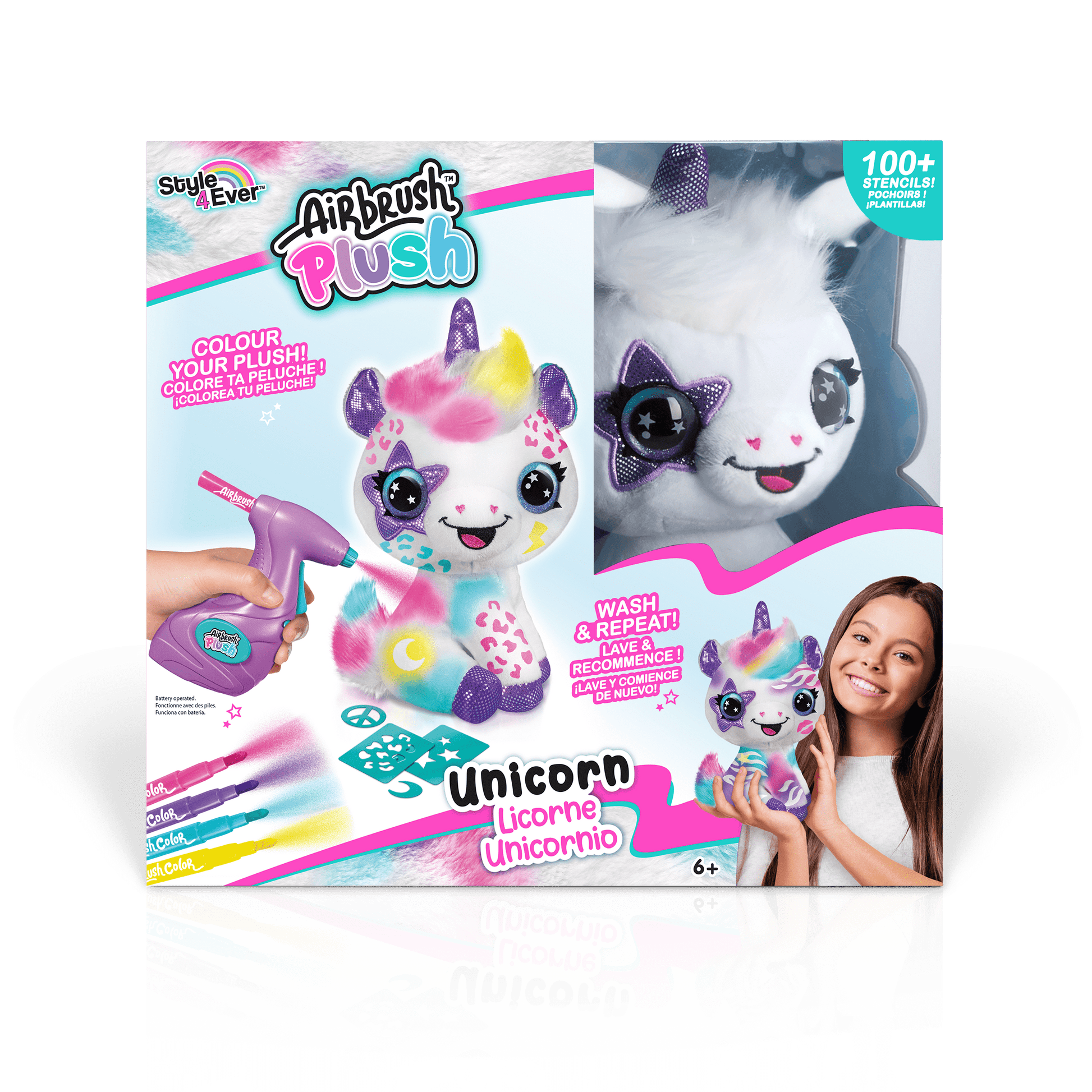 Colorea tu Unicornio - Airbrush Plush - Style 4 Ever - OFG228 - CanalToys
