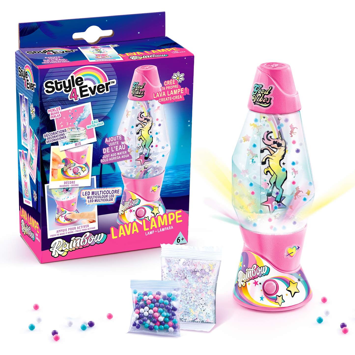 Mini Lámpara de Lava DIY - Mini Lava Lamp DIY - Style 4 Ever - OFG 234 - CanalToys