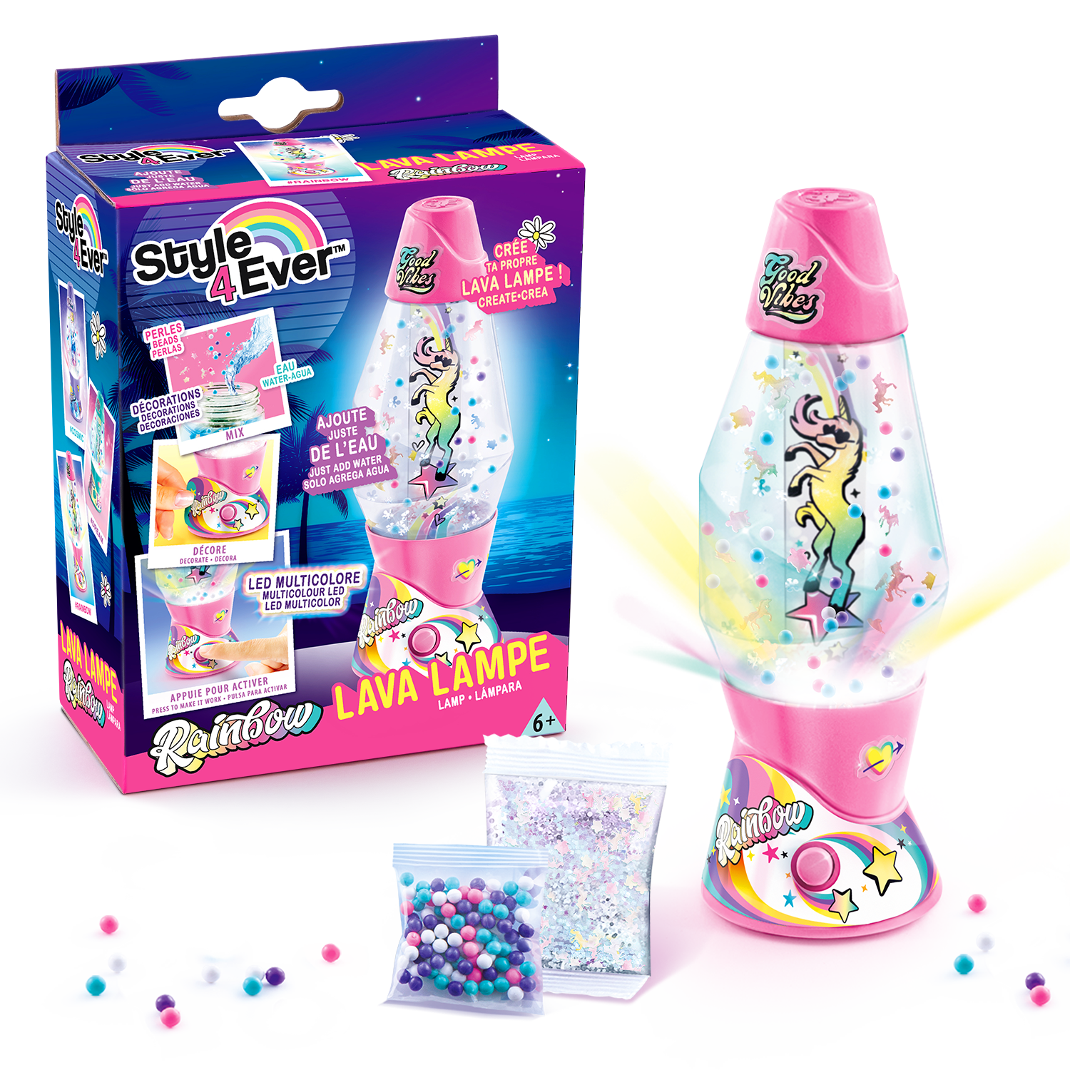 Mini Lámpara de Lava DIY - Mini Lava Lamp DIY - Style 4 Ever - OFG 234 - CanalToys