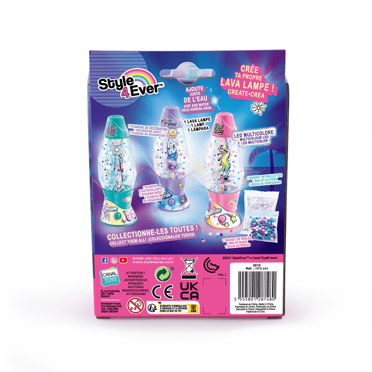 Mini Lámpara de Lava DIY - Style 4 Ever - OFG234 - CanalToys