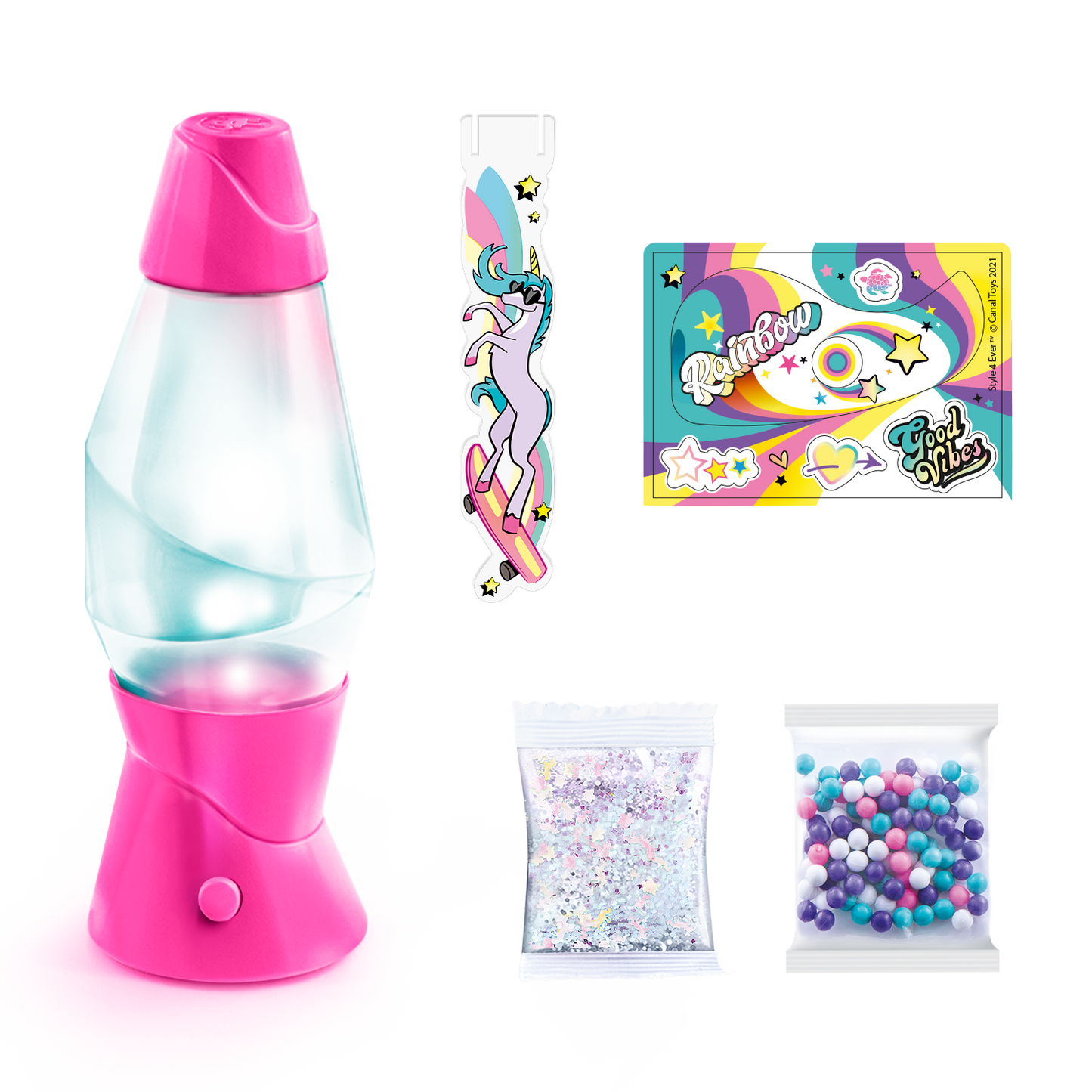 Mini Lámpara de Lava DIY - Mini Lava Lamp DIY - Style 4 Ever - OFG 234 - CanalToys