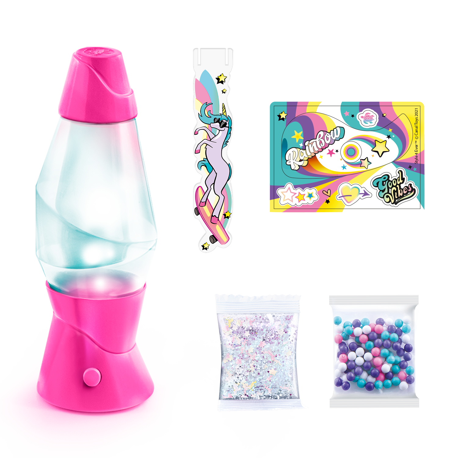 Mini Lámpara de Lava DIY - Mini Lava Lamp DIY - Style 4 Ever - OFG 234 - CanalToys