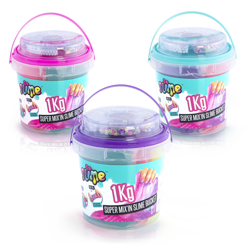 Súper cubo de Slime con Decoraciones - Slime Super Bucket with Decorations - Premade Slime - So Slime - SSC148 - CanalToys