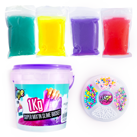 Súper cubo de Slime con Decoraciones - Slime Super Bucket with Decorations - Premade Slime - So Slime - SSC148 - CanalToys