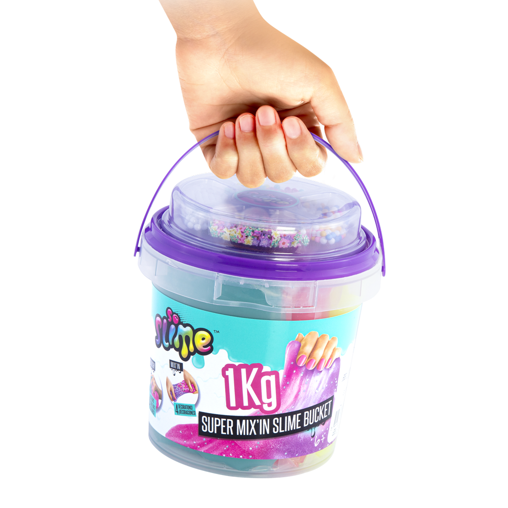 Súper cubo de Slime con Decoraciones - Slime Super Bucket with Decorations - Premade Slime - So Slime - SSC148 - CanalToys