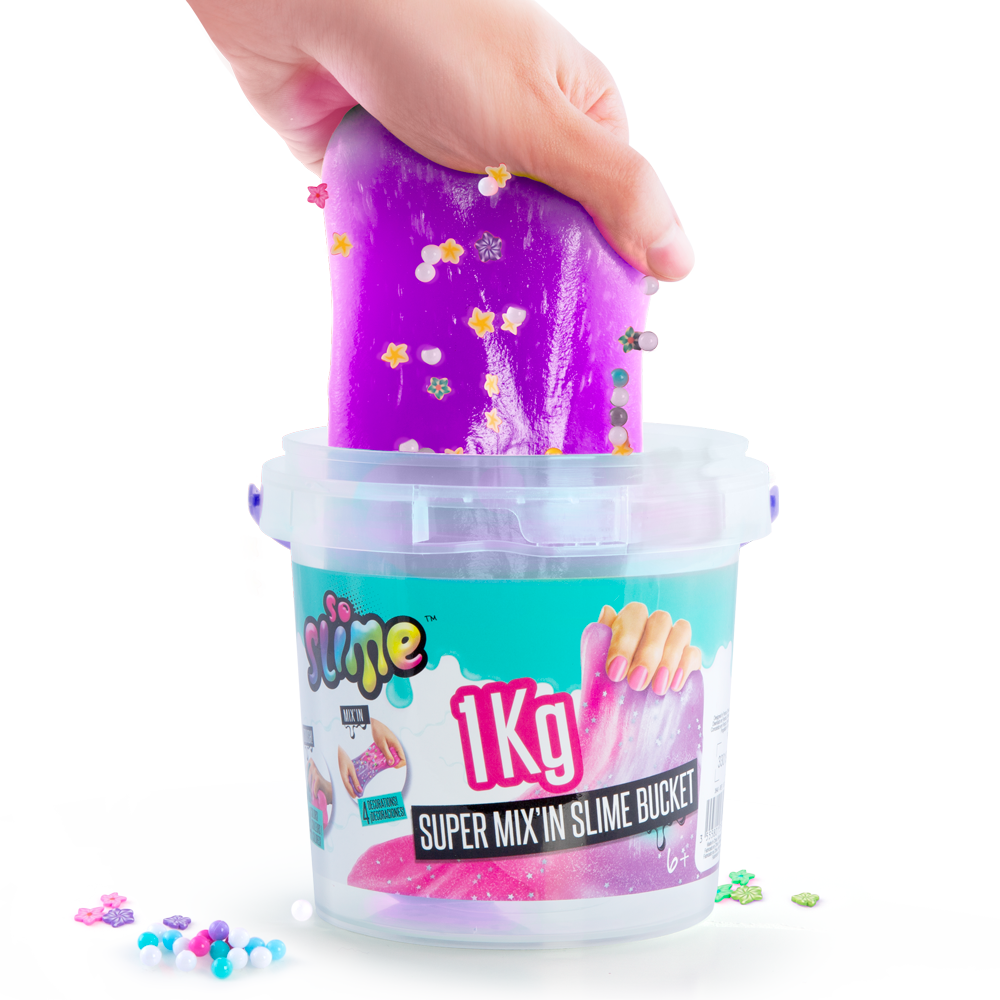 Súper cubo de Slime con Decoraciones - Slime Super Bucket with Decorations - Premade Slime - So Slime - SSC148 - CanalToys