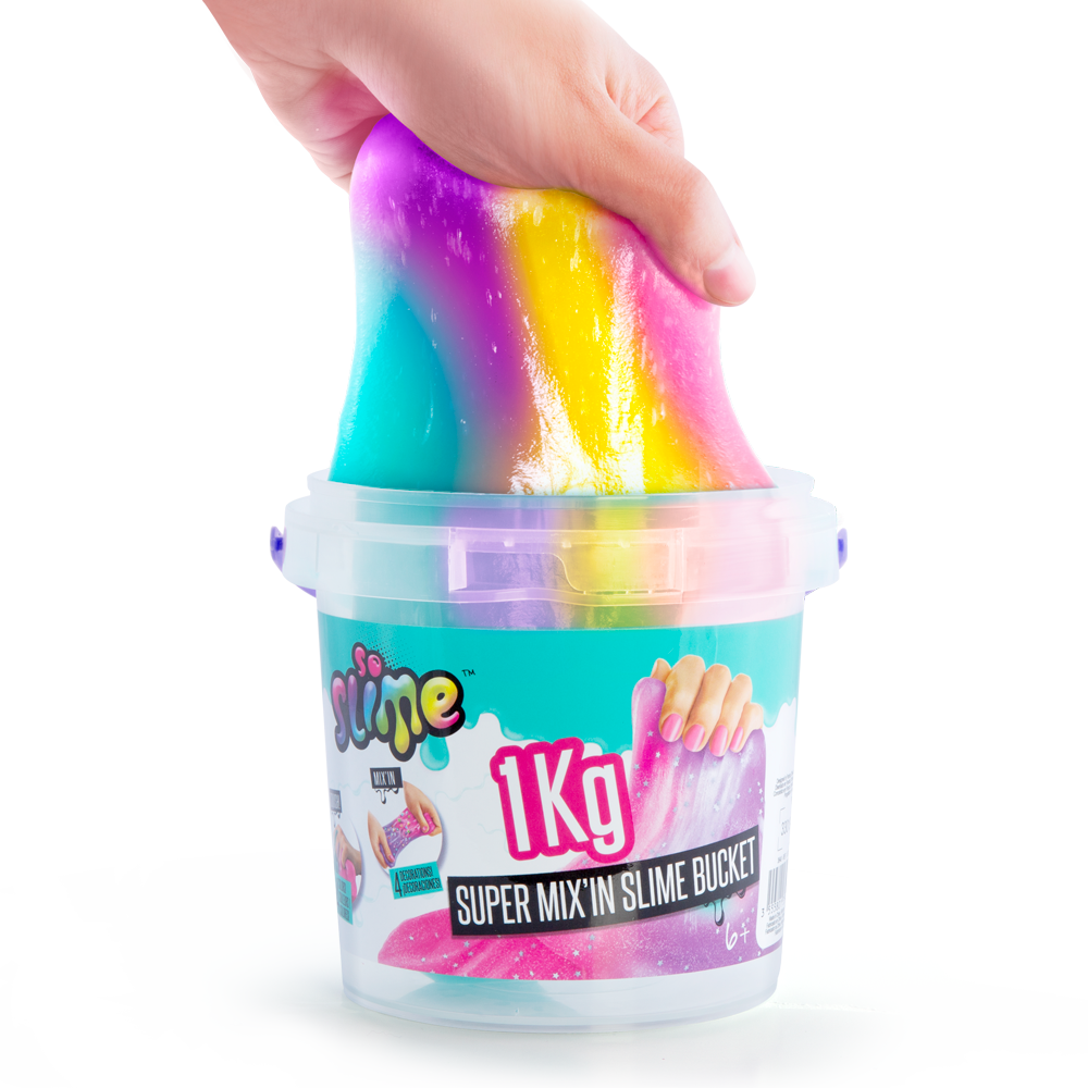 Súper cubo de Slime con Decoraciones - Slime Super Bucket with Decorations - Premade Slime - So Slime - SSC148 - CanalToys