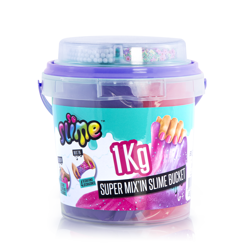 Súper cubo de Slime con Decoraciones - Slime Super Bucket with Decorations - Premade Slime - So Slime - SSC148 - CanalToys