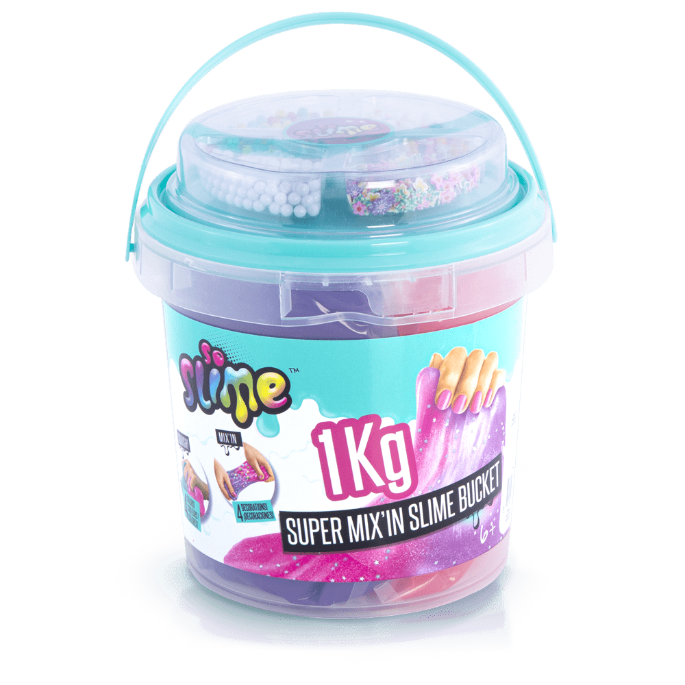 Súper cubo de Slime con Decoraciones - Slime Super Bucket with Decorations - Premade Slime - So Slime - SSC148 - CanalToys