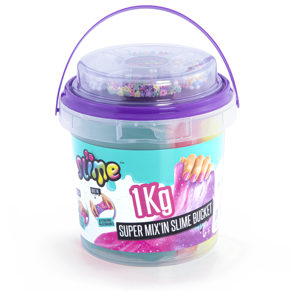 Súper cubo de Slime con Decoraciones - Slime Super Bucket with Decorations - Premade Slime - So Slime - SSC148 - CanalToys
