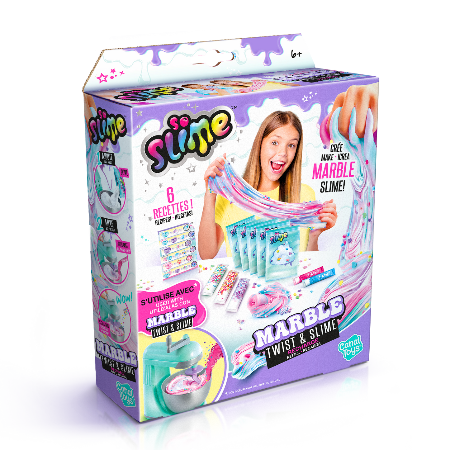 Set de Recambios Mixer Machine Twist & Slime (Batidora) - Twist & Slime Mixer Machine Refills - So Slime - SSC 239 - CanalToys
