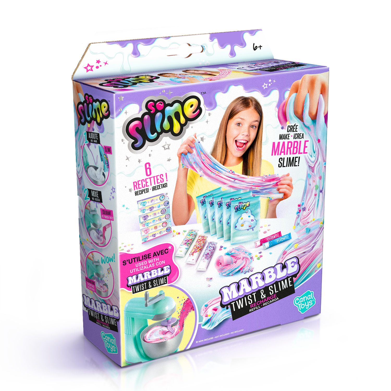 Set de Recambios Mixer Machine Twist & Slime (Batidora) - Twist & Slime Mixer Machine Refills - So Slime - SSC 239 - CanalToys