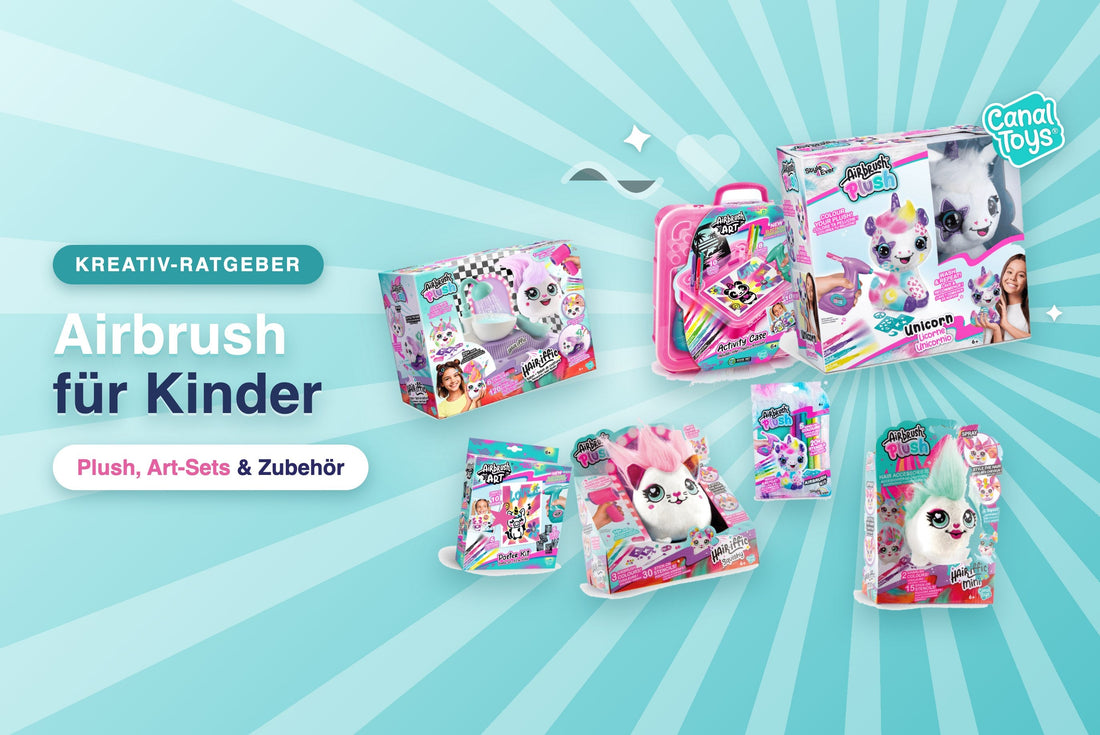 Airbrush für Kinder: Plush-Tiere und Art-Sets von Canal Toys