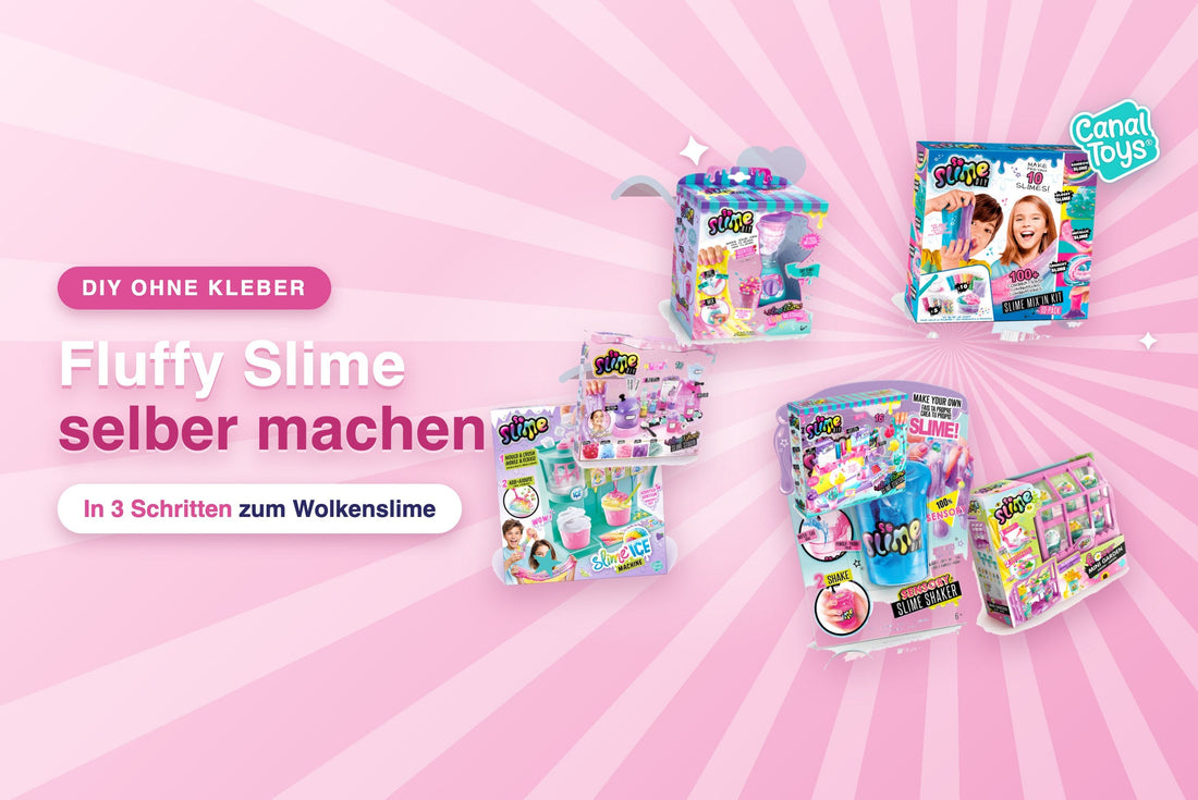 Fluffy Slime ohne Kleber selber machen mit Canal Toys