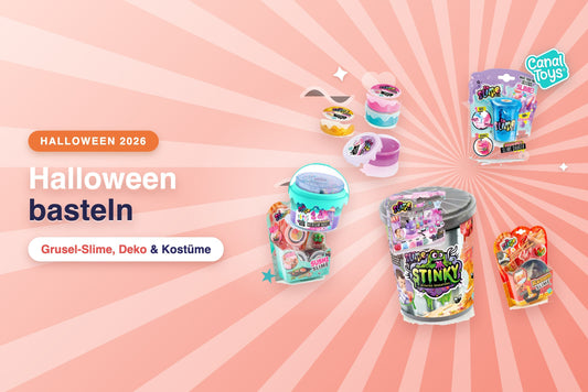 Halloween basteln mit Kindern: Grusel-Slime und Deko von Canal Toys