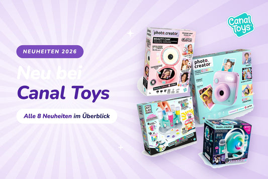 Neu bei Canal Toys 2026: Beauty Cam, Instant Colour Printing Camera, Paint Maker Studio und Projektor Karaoke Set im Überblick