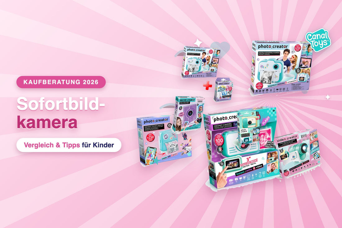 Sofortbildkamera für Kinder: Vergleich der Canal-Toys-Modelle