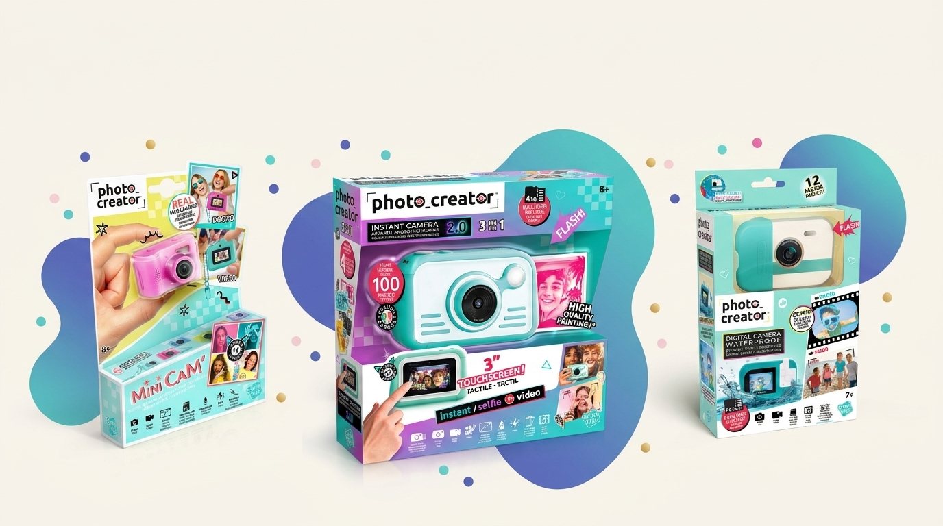 Kinderkamera-Kollektion von Canal Toys: Mini Digital Camera, Sofortbildkamera und Unterwasser-Kamera für Kinder