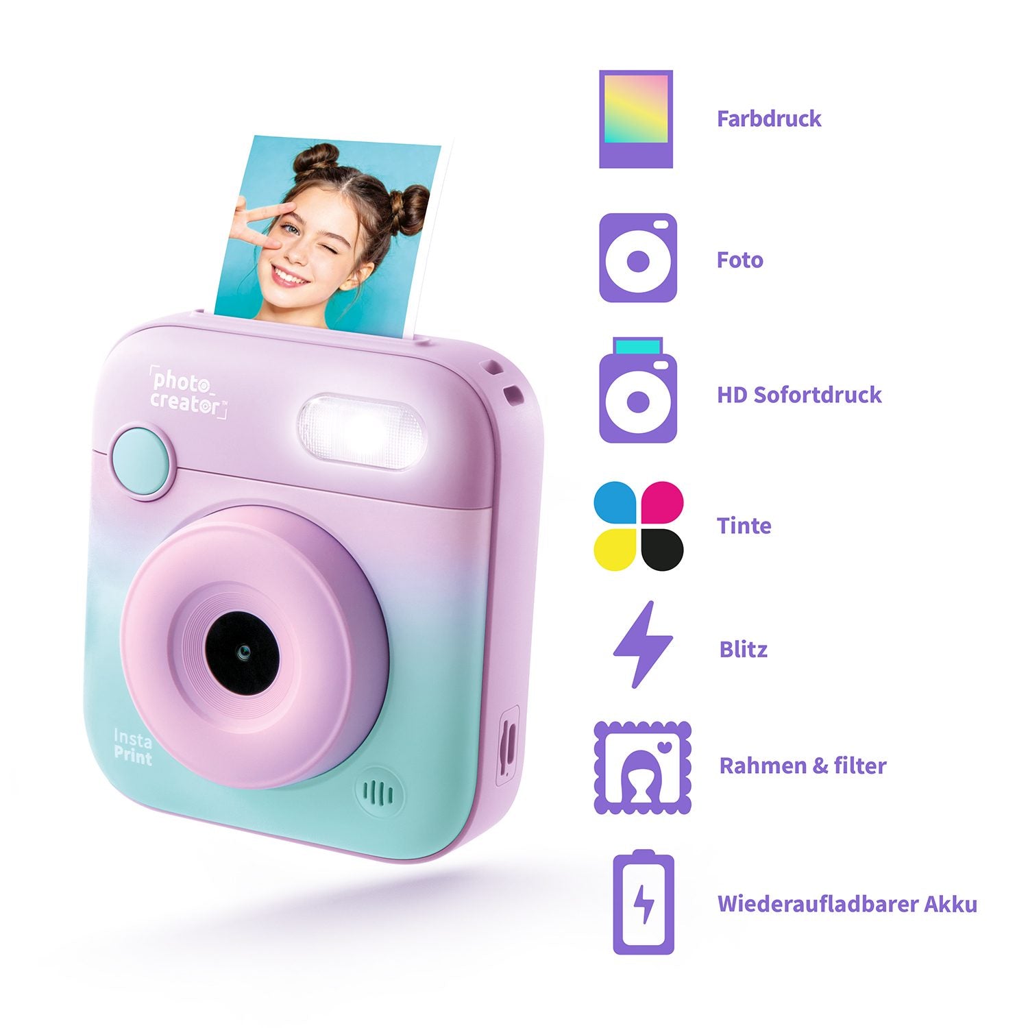 Instant Colour Printing Camera technische Details – Canal Toys