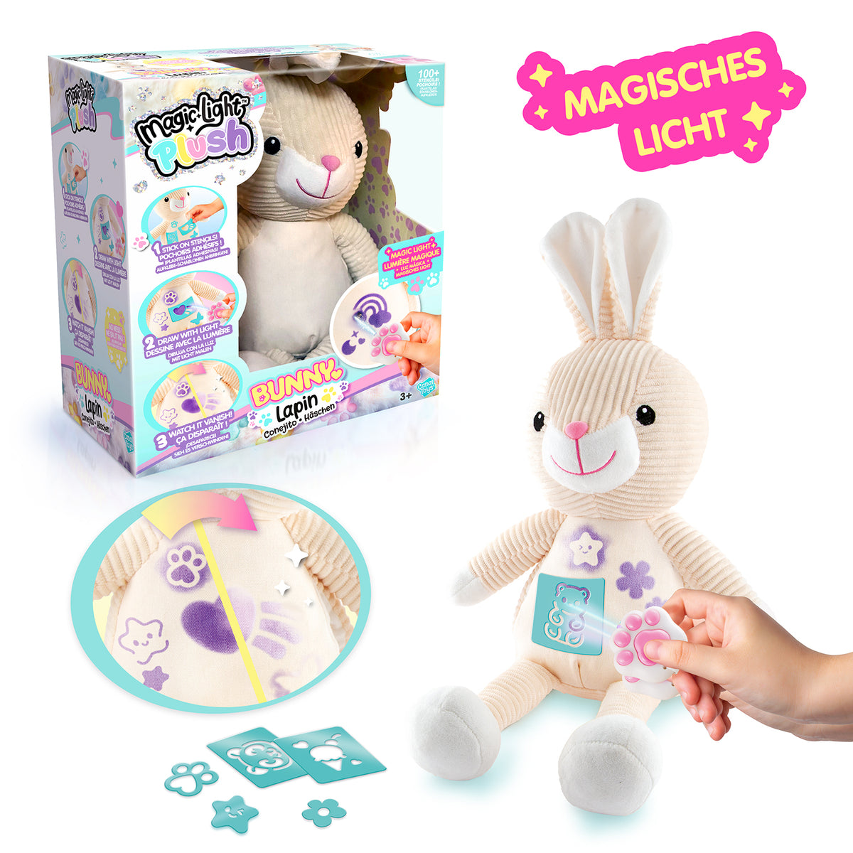 Magic Light Plush - Süßer Hase