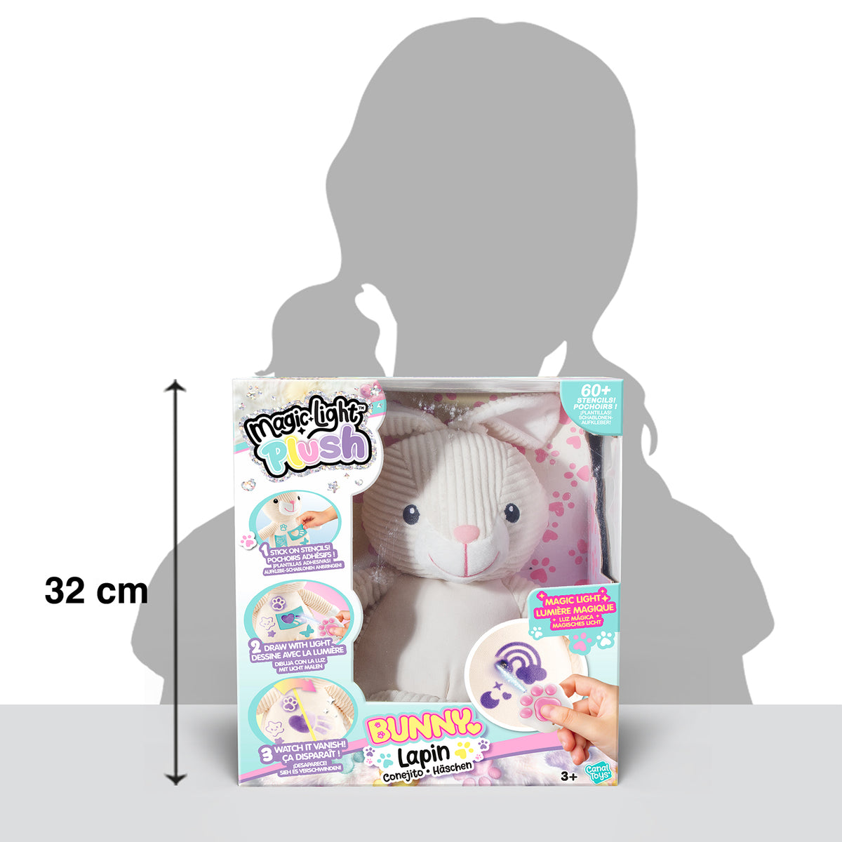 Magic Light Plush - Süßer Hase