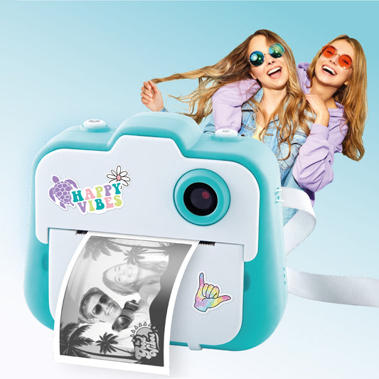 Instant Digital Camera incl. SD Card + Special Paper Refill Bundle