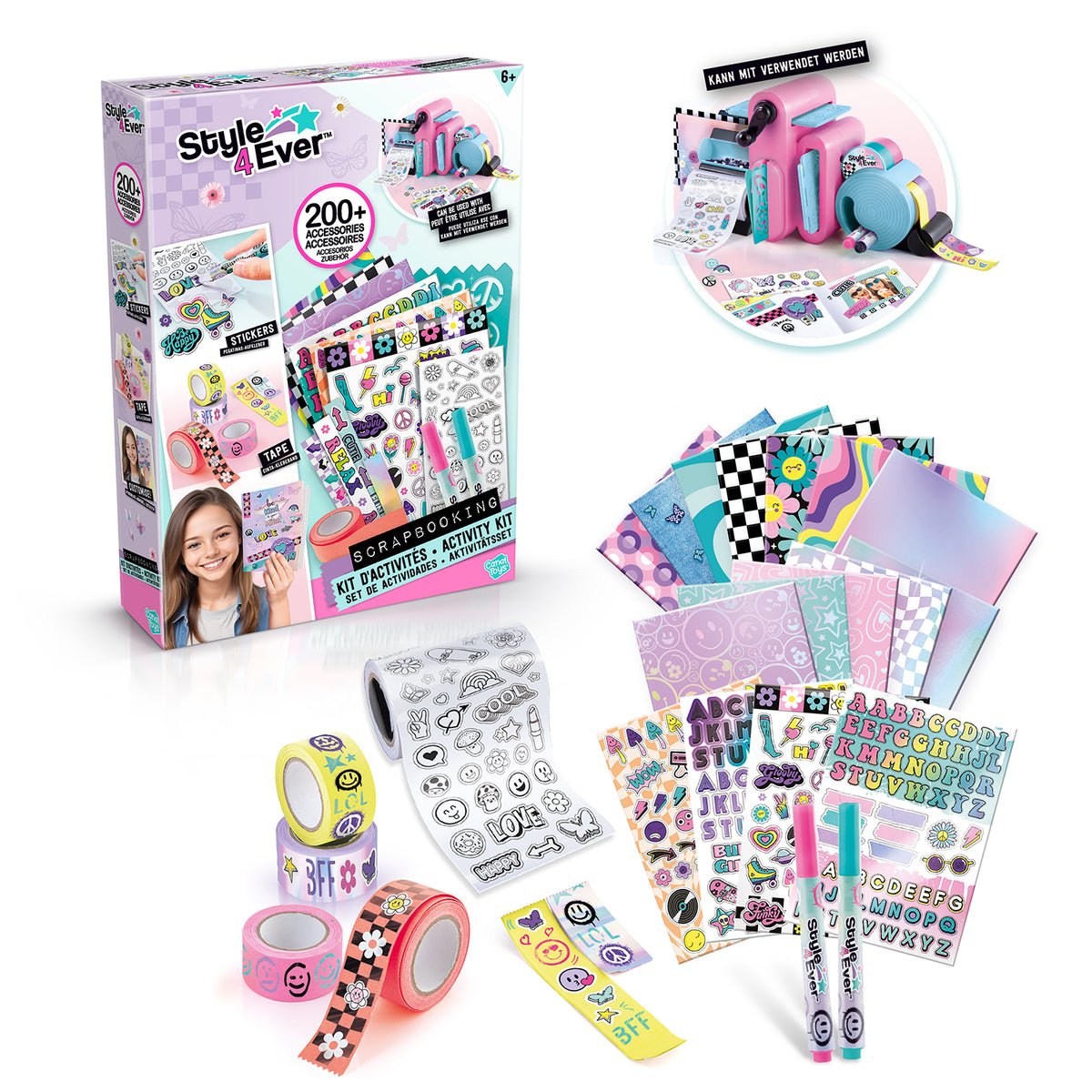 3-in-1 Scrapbooking Station + Scrapbooking Refill Kit Bundle
