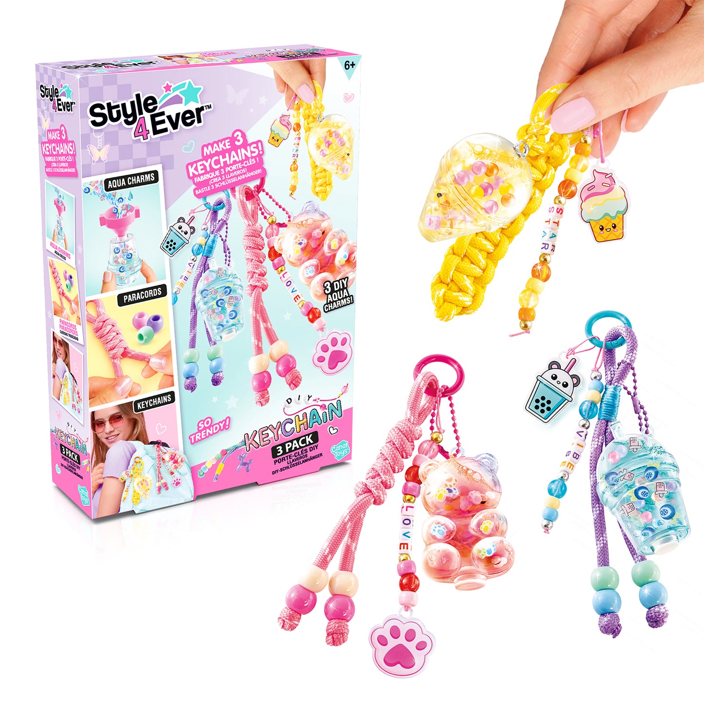 Keychain Aqua Charms