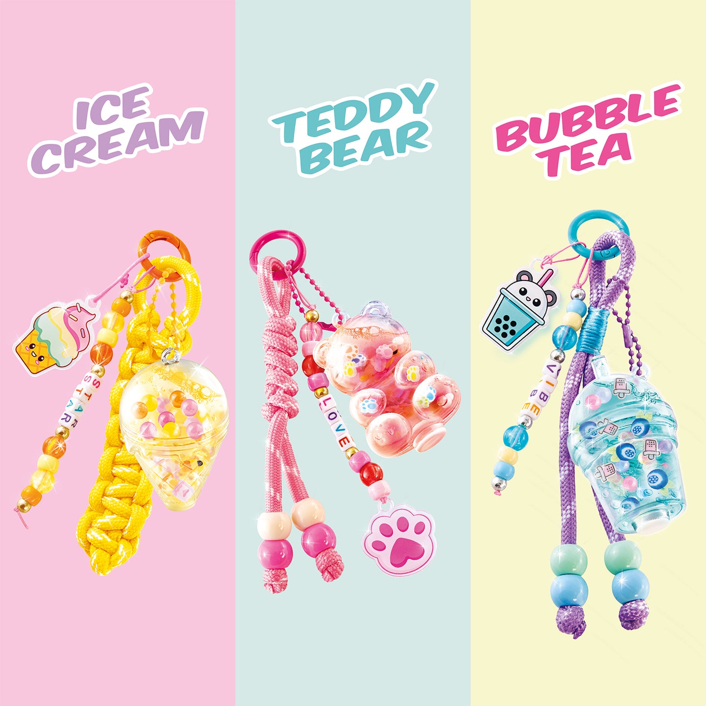 Keychain Aqua Charms