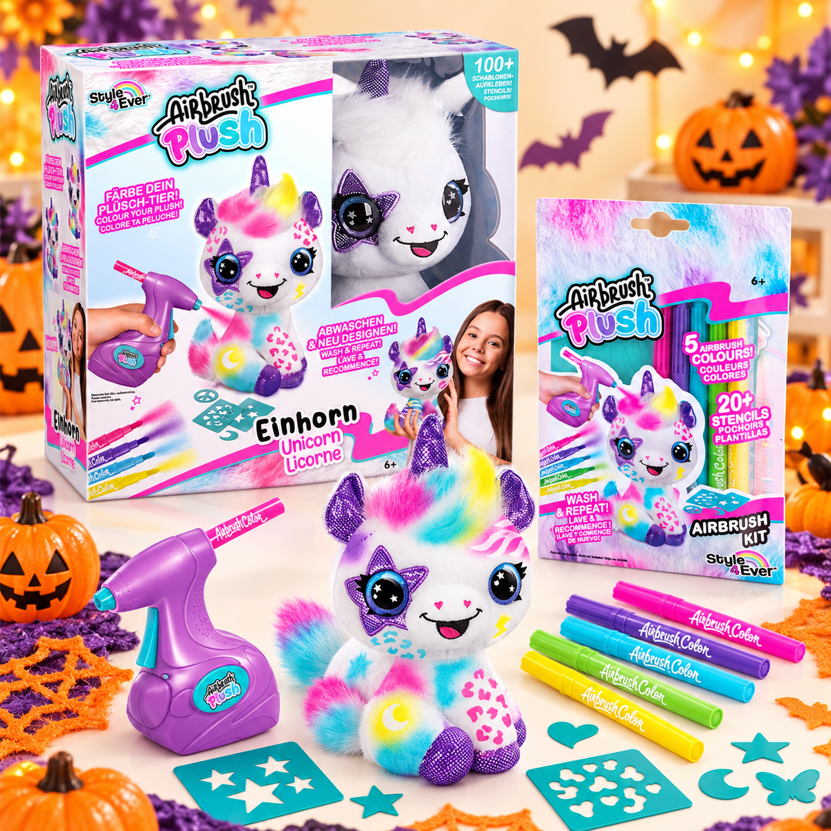 Halloween Special: Airbrush Plush Einhorn mit Refill Kit + Gewinnspiel!