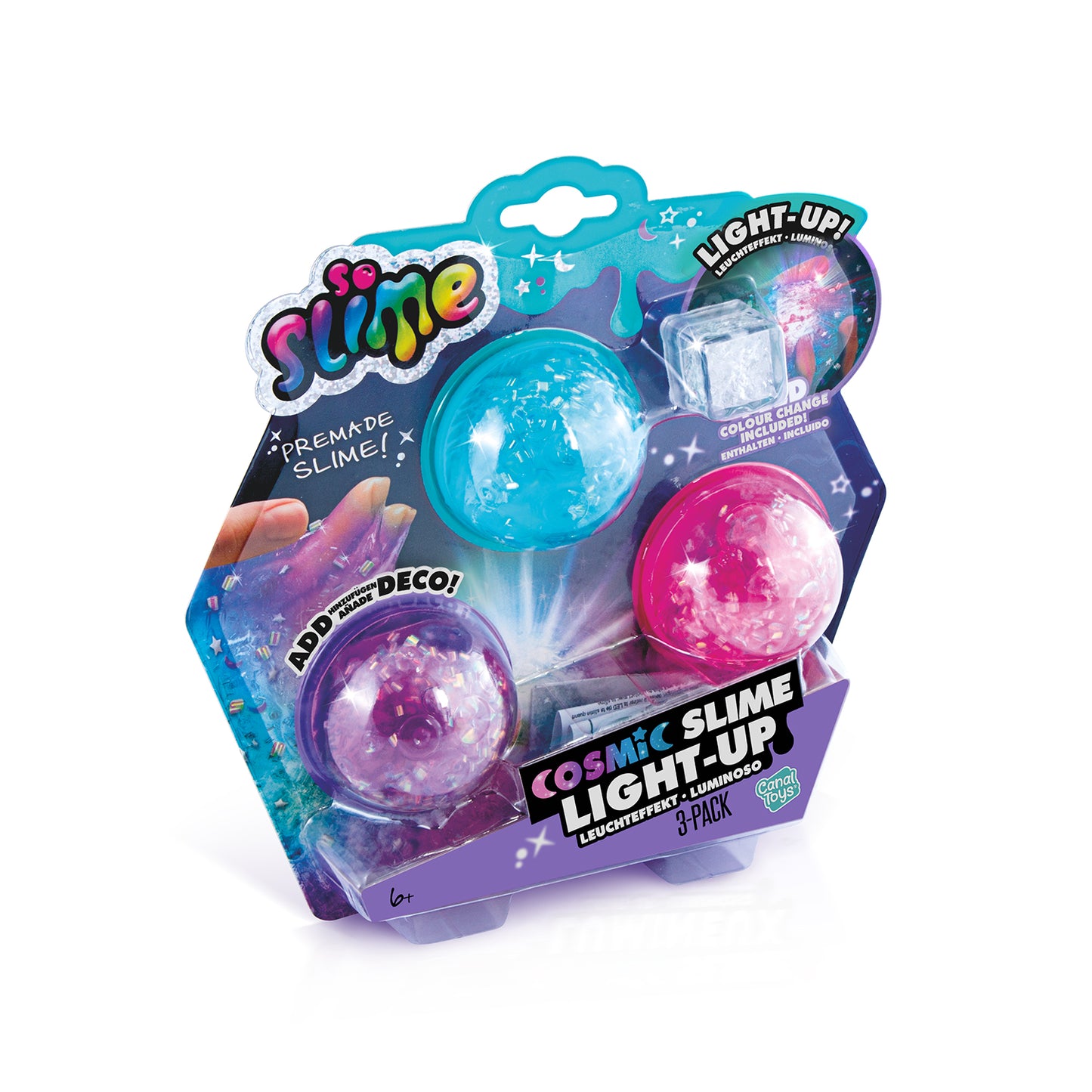 Light-up Cosmic Slime 3er-Kit