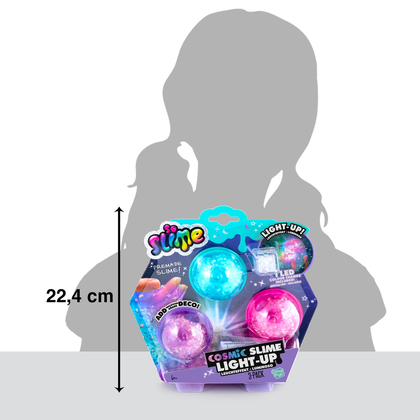 Light-up Cosmic Slime 3er-Kit