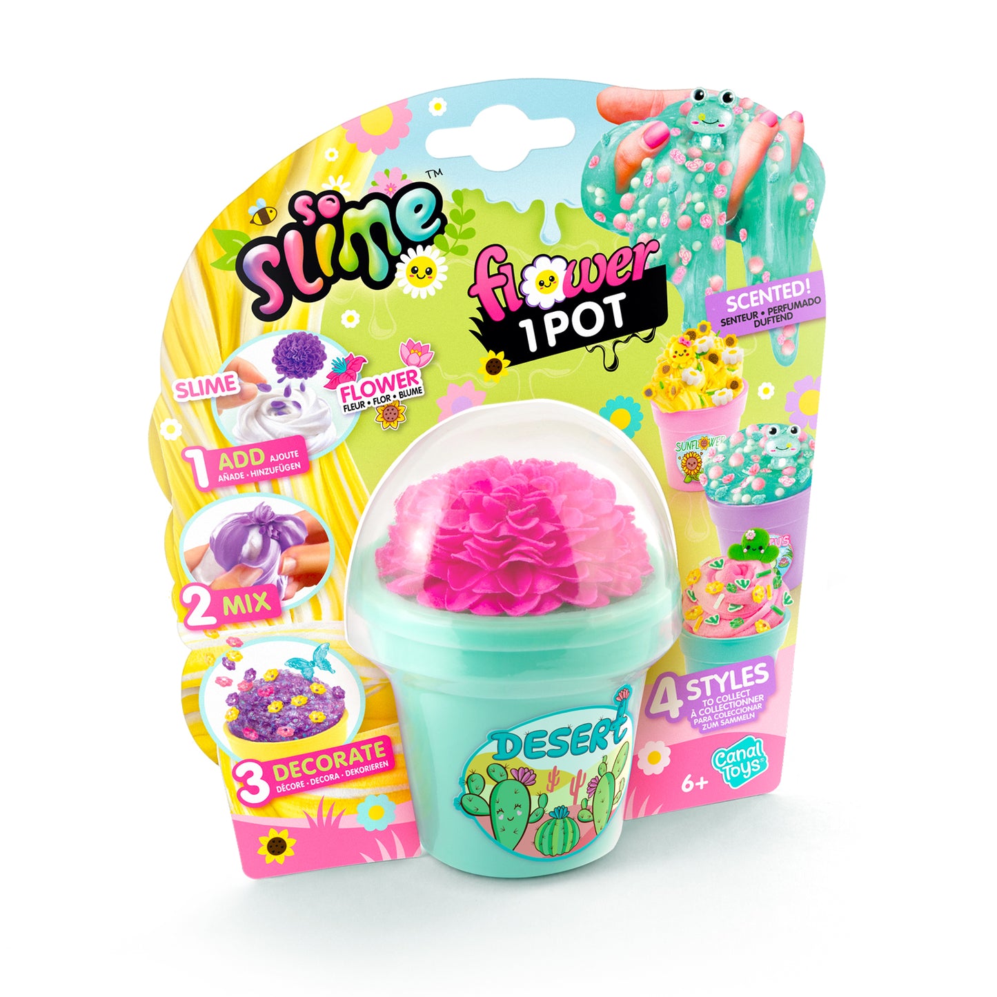 Flower Slime Mini Garden & Flower Slime 1-Pack bundle