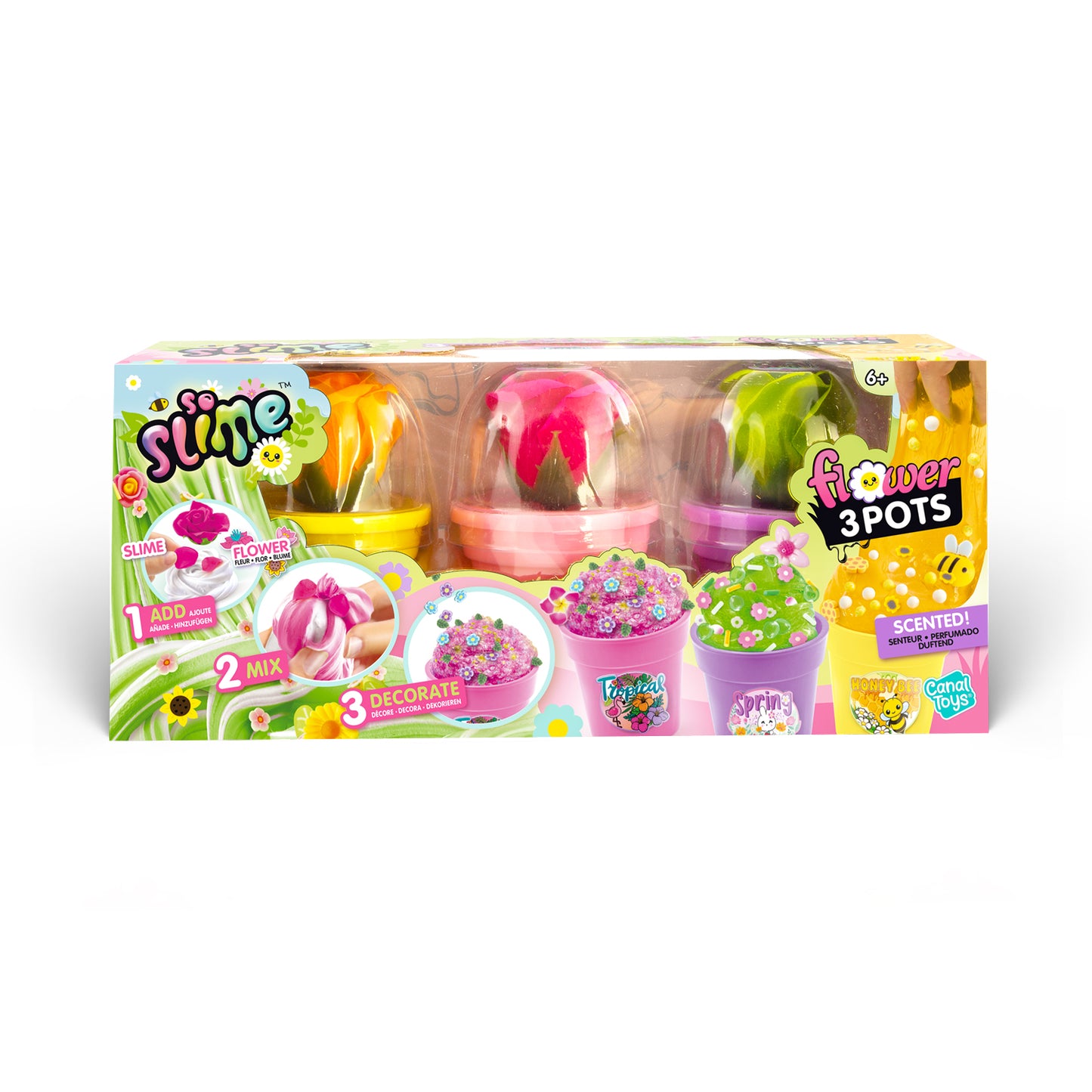 Flower Slime 3er-Pack
