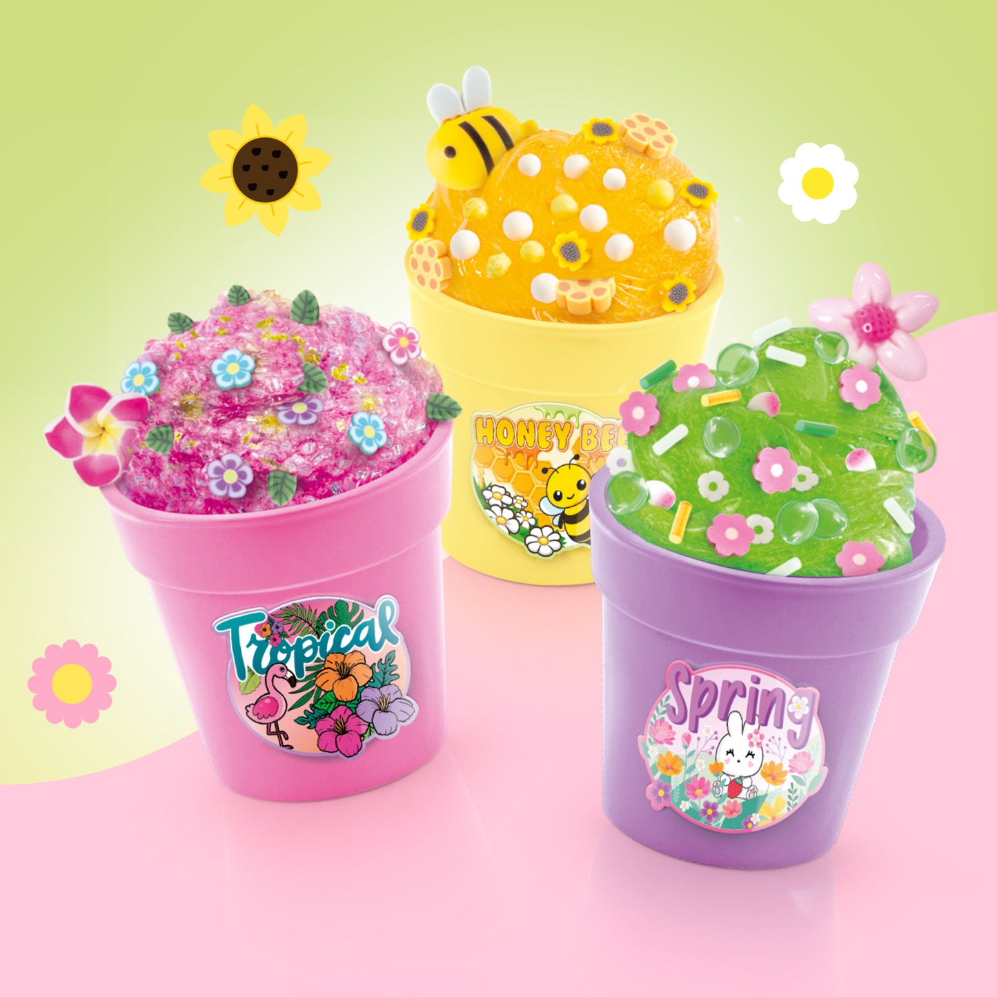 Flower Slime 3er-Pack