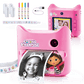 Gabby y La Casa Mágica - Mi primera Cámara de Fotos de Impresión Instantánea sin Tinta con 4 Rollos de Papel y 4 Rotuladores - My First Instant Camera Gabby's DollHouse - GABB 005 - CanalToys